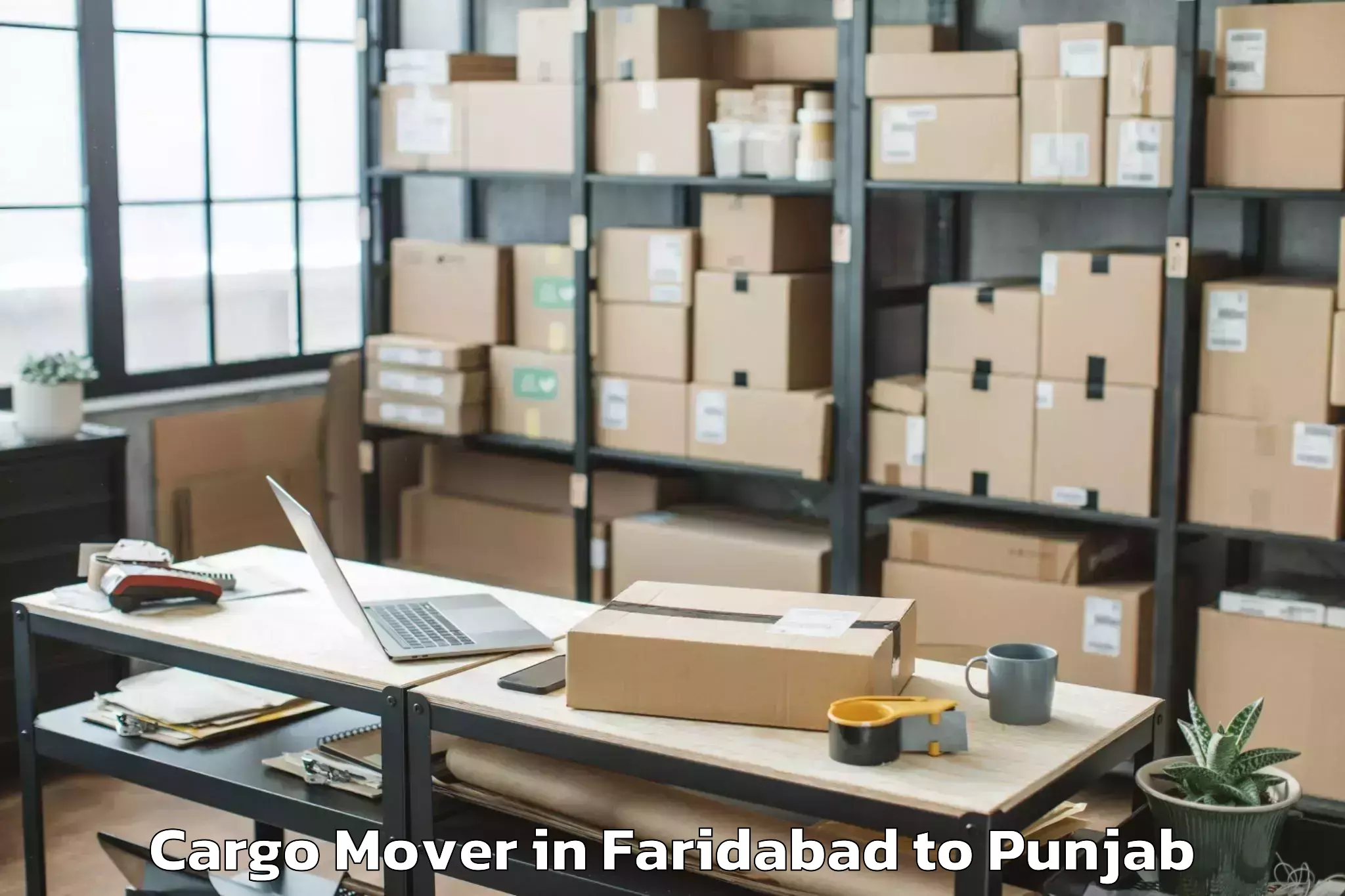 Professional Faridabad to Tapa Cargo Mover